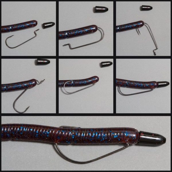 Texas Rig Yamamoto Hula Grub - Kraken Bass