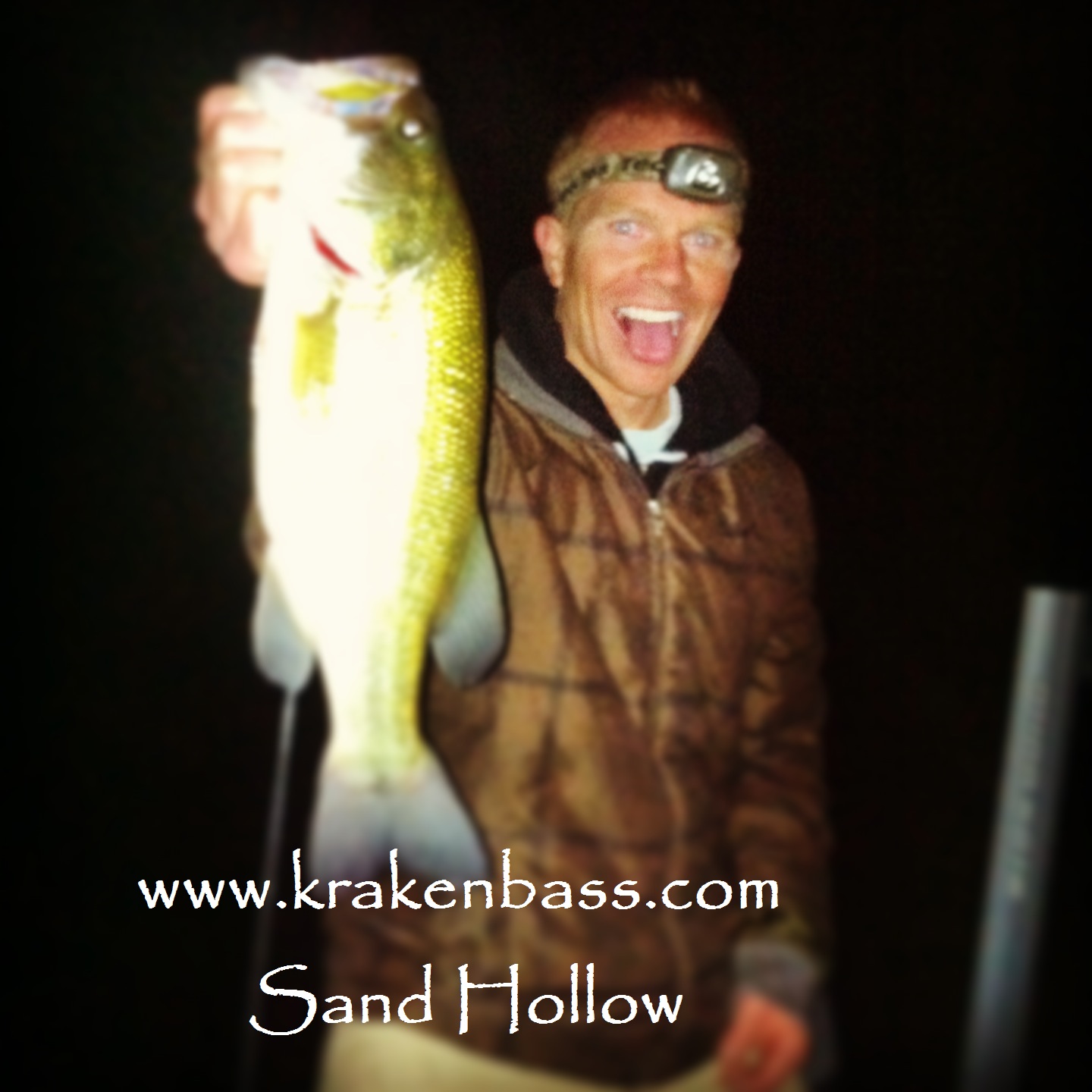 sand hollow bass fishing utah fall night