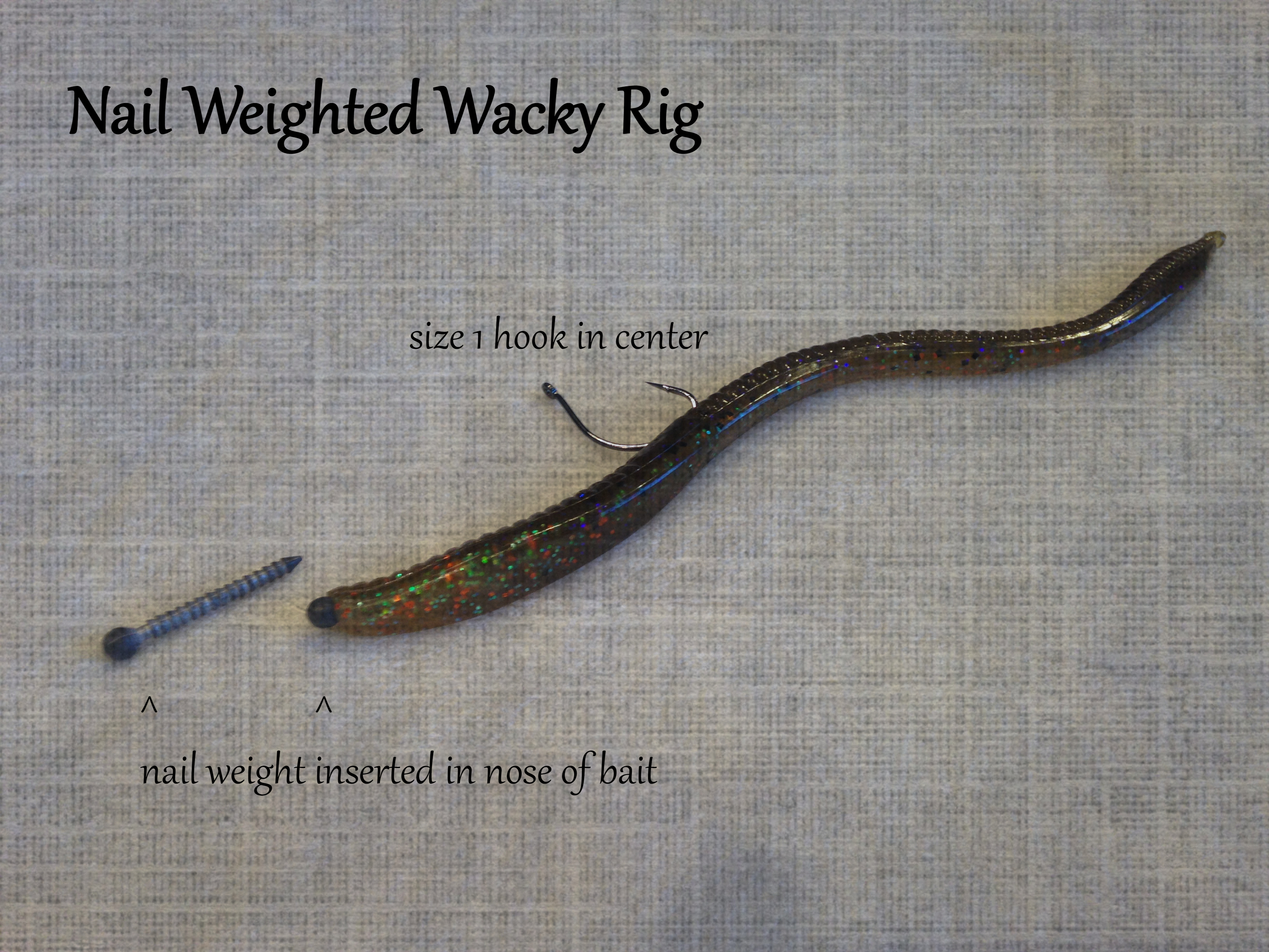 nail weighted wacky rig
