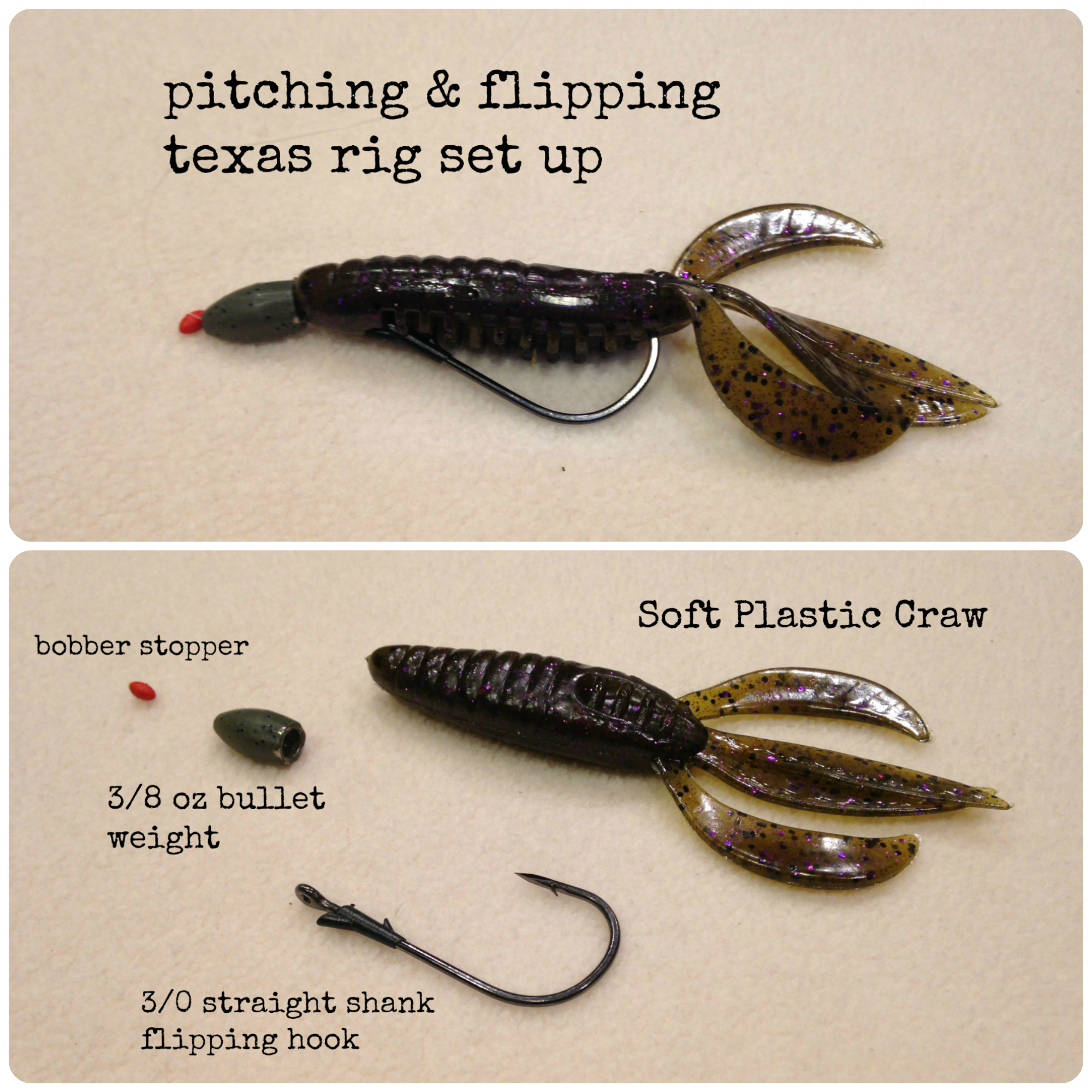 pitching and flipping texas rig
