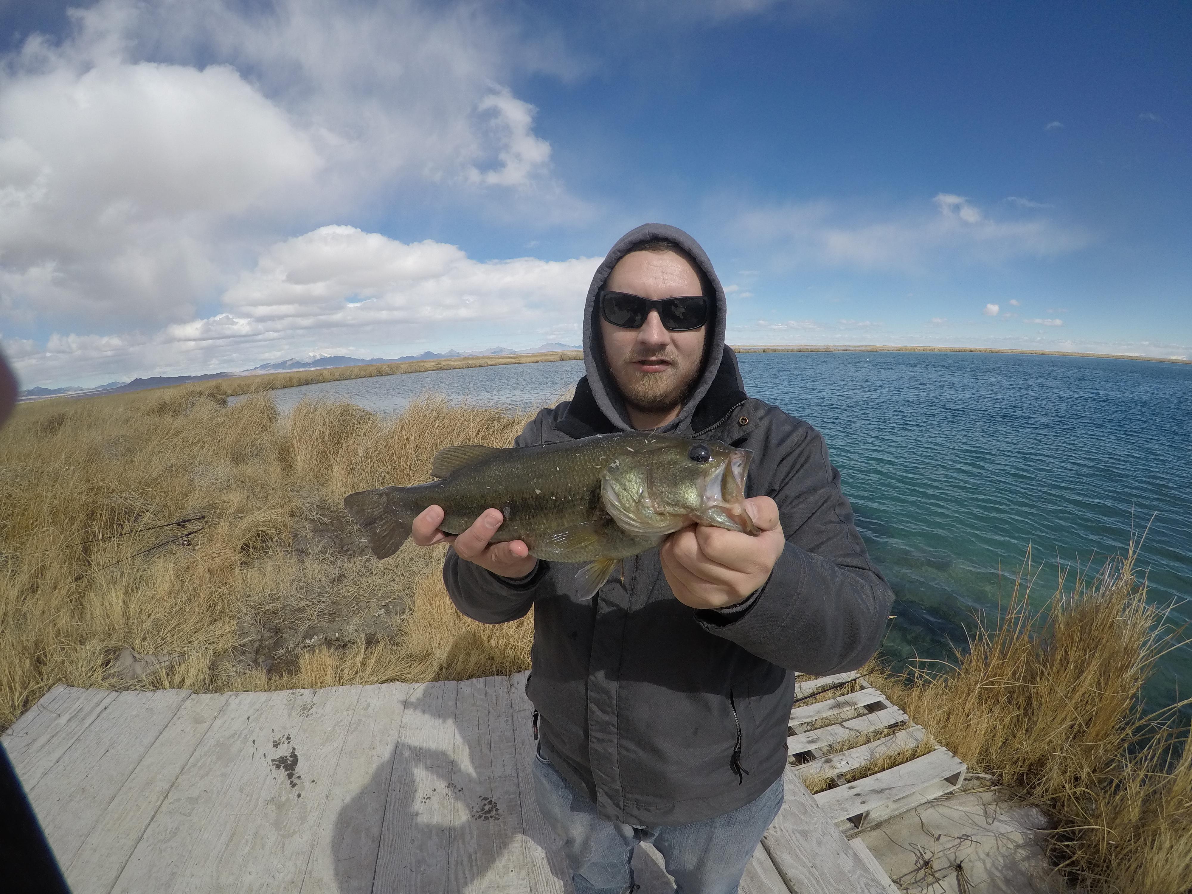 blue lake fishing largemouth bass