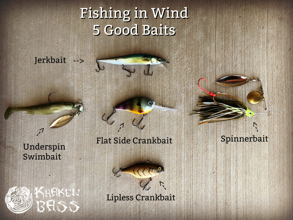 Fishing in wind 5 good baits